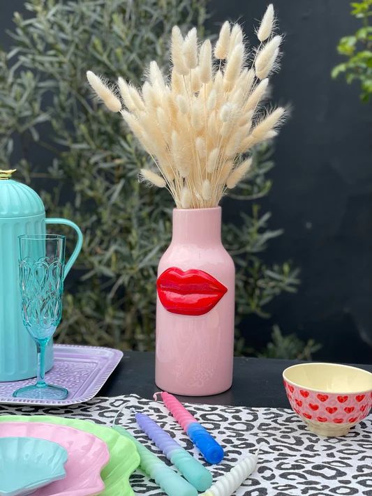 Yippie Yippie Yeah Blue Vase