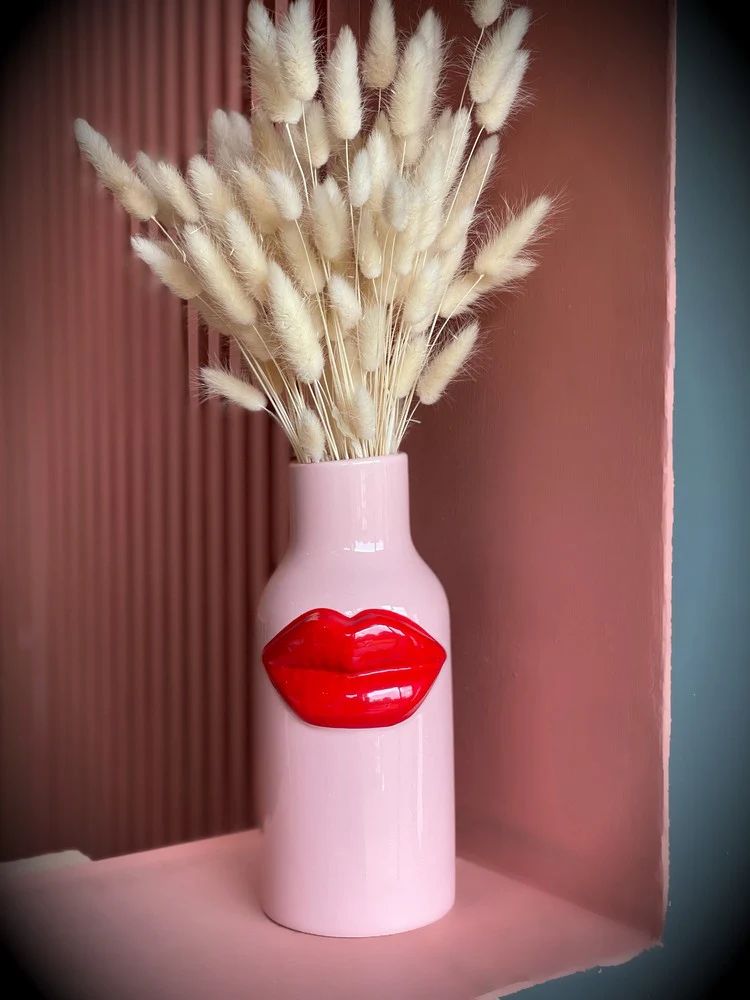 Yippie Yippie Yeah Blue Vase