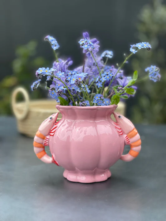 Yippie Yippie Yeah Blue Vase