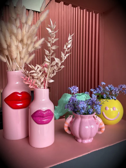 Yippie Yippie Yeah Blue Vase
