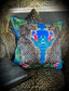 blue leopard print cushion animal print jungle flowers monkey planter cream emerald green plant pot with gold colonial monkey jungle print homeware home interior home accessories cushions velvet cushion. Blue leopard print cushion.